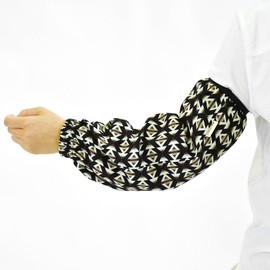 Agumi 4942042283095 Arm Cover, Long Arm Cover, Diamond, Covers Up to Upper Arms, Above the Elbow, 100% Polyester, Soft, Gentle, Comfortable to Wear, Dirt Not Conspicuous, Long Length, UV Care, Total
