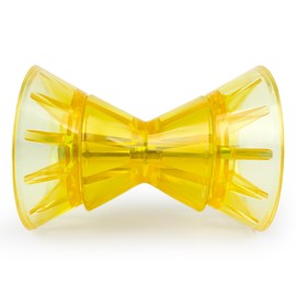 Boat Trailer Roller,4 inch Boat Rollers for Trailer,Bow Roller with Bells and Bolt,1/2 in Shaft Boat Trailer Bow Stop, Great for Boat Trailer Bracket,Yellow