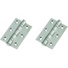 IRONZONE® Door Hinge 3" 75mm Ball Bearing Hinges Polished Chrome