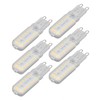 6pcs G9 LED Bulbs 7W Dimmable 360° Illumination Replacement Light