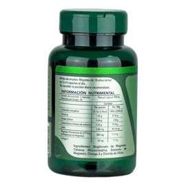 Glicinato de Magnesio 400mg Magnesio Glicinato + Omega 3 Fórmula Avanzada Alta Absorción 90 Cápsulas Herbalia Lab