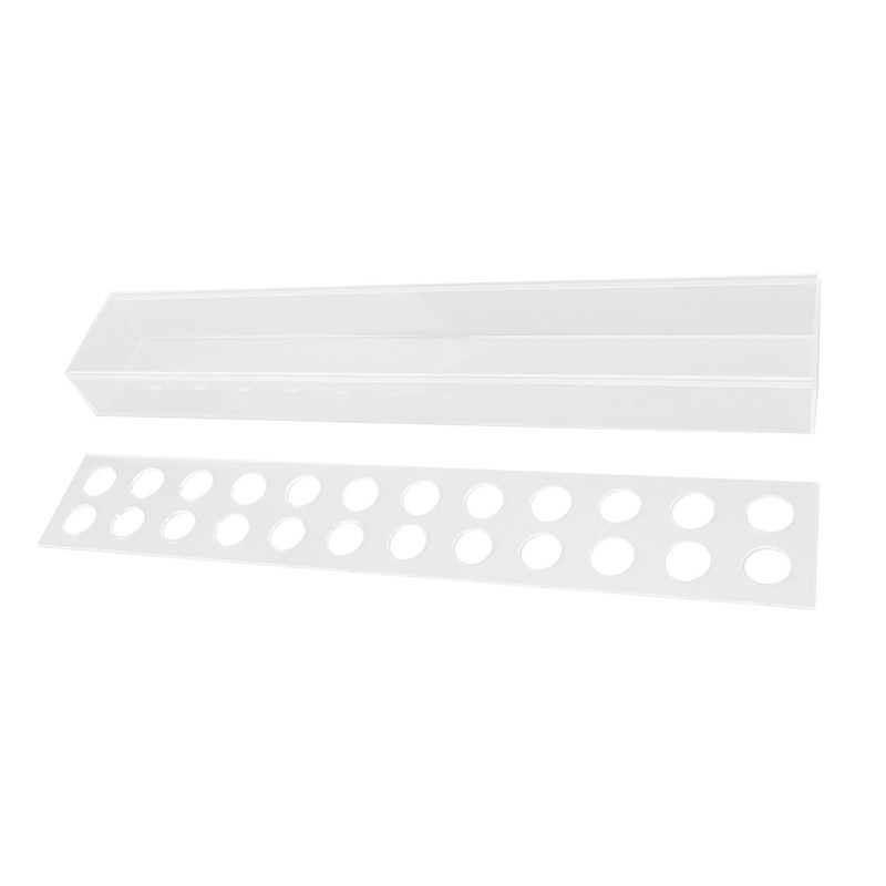 Acrylic Flower Vase Rectangular Long Clear Floral Centerpiece Votive Box