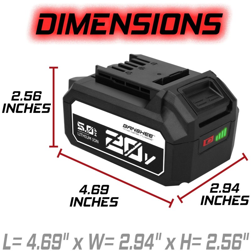 SKIL Banshee 20V 5Ah Battery for Skil 7/8 IN. Stroke