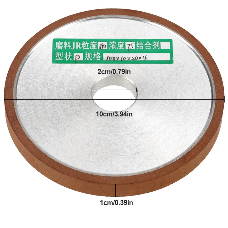 1Pcs 100*20*10mm Diamond Resin Grinding Wheel Disc for Cutter Grinder