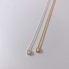 14k necklace cubic chain women's silver necklace 41cm silver /
