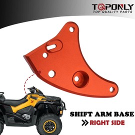 TQPONLY Shift Arm Base Shifter Bracket Compatible with Can-Am Renegade Outlander Gen 2 Billet (Red) Reaplaces 707000971