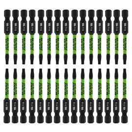 SUNHZMCKP T15 Impact Torx Bits Set, 30 Pack Security Torx Bit Set, Tamper Resistant Star Bits Set, S2 Alloy Steel 2.3" Long Star Bit with Storage Box, 1/4” Hex-Shank