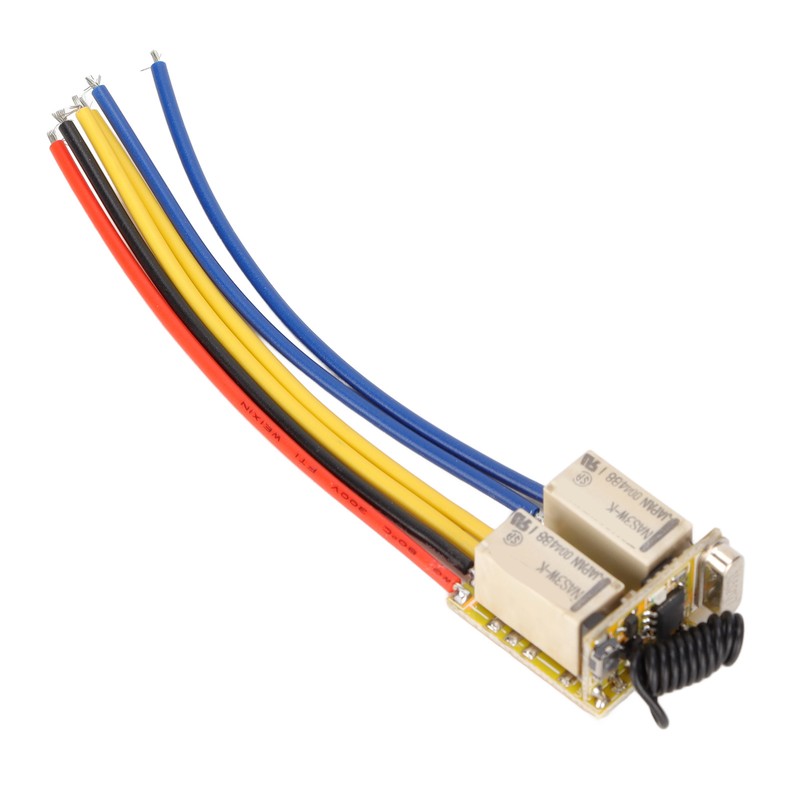 Mini RF 2CH Relay Switch 433MHz DC3.7‑12V Wireless Relay Transmitter