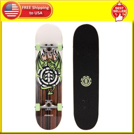 14 - 18 years Element Dragon Skateboard 31" X 7.75" Complete Popsicle Board for Kids Teens Bo