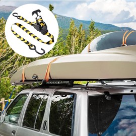 Motorcycle Tie Down Straps, Heavy Duty Ratchet Straps with Safety Lock, Heavy Duty Buckle with Safety Lock, Rope Car Accessories for Luggage Appliances Furniture Bed