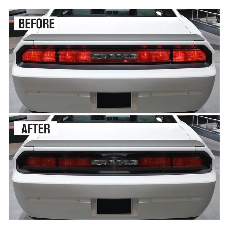 JeCar Smoked Tail Light Covers Rear Light Guards Exterior Accessories
