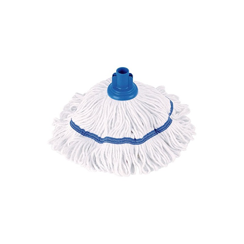 Discounted Cleaning Supplies Abbey Hygiene socket Mop Head 300grm Blue