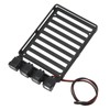 RC Roof Rack Luggage Carrier with LED Light RC Car