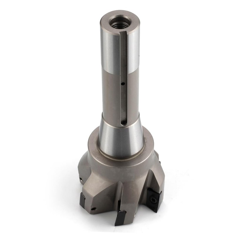 OSCARBIDE Indexable End Mill,R8 Shank,2-1/2" Cutting Dia, 6-1/4" Length, 90°,