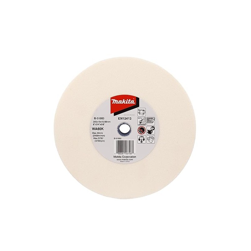 Makita WA60KV White Aluminium Oxide Sanding Disc 205mm x 19mm