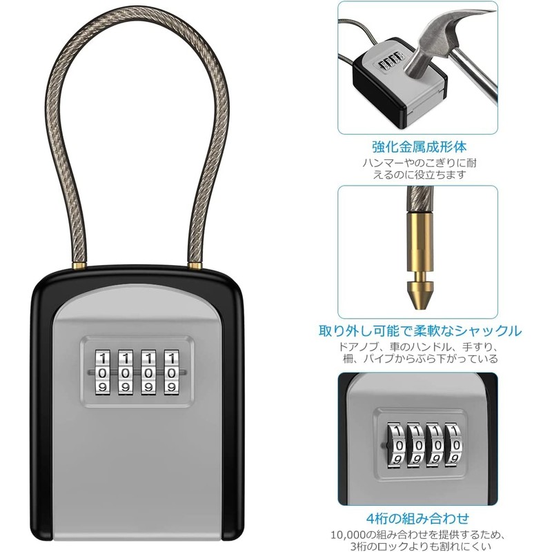 Padlock Security Key Box Key Share Box Key Storage Box