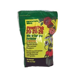 Southern Ag PowerPak 20-20-20 Water Soluble Fertilizer with micronutrients (5 LB)