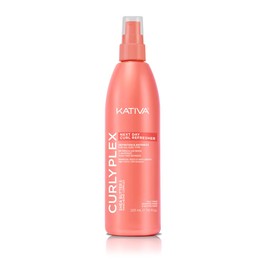 Kativa Curly Plex Next Day Curl Refreser 225 ml, for All Types of Curls, Anti-Frizz, Refreshes Curls Without Weighing Them Down with Nano Bond Complex, Shea Butther and Flaxseed