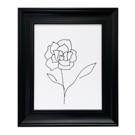 Aryllis 10x8 Photo Frame (25.4cm x 20.32cm), Brushed Black, Freestanding & Wall Mountable Picture Frame for 10x8 Prints