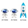 Astronaut Balloons Rocket Balloons for Space Themed Birthday Party Decorations