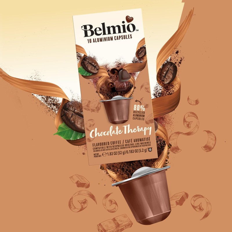 Belmio Chocolate Therapy Espresso Coffee Pods – Medium Roast –