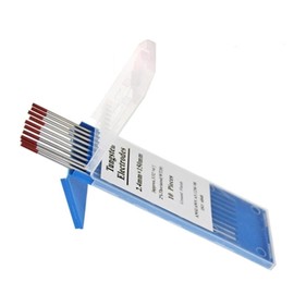(WT20 Thoriated Red Tip)10Pcs Blue TIG Welding Tungsten Rod Electrodes 2% Lanthanated, 1/16" x 7" (WL20), 3/32" (EWLa-2) Lanthanated Tungsten Electrodes for TIG Welding
