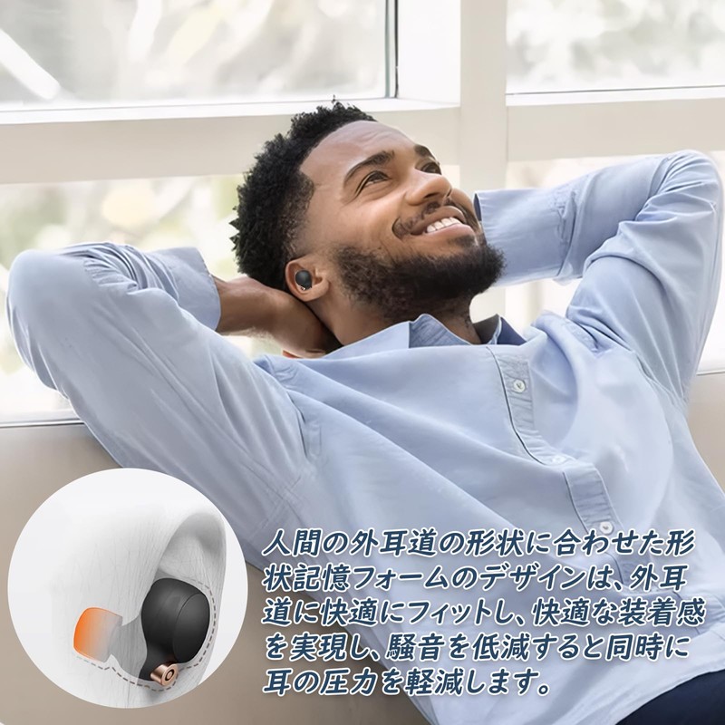 DELUXEFOX Memory Foam Earbud Tips Ear Tips Sponge Ear Plugs