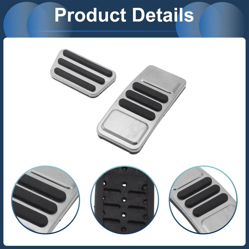 PARSLUCK 2 Pcs Automatic Foot Pedal Pads Foot Accelerator Pedal