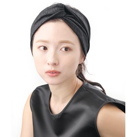 VINGTAINE HB-135-BK- Hair Band, Paisley Pattern, All Pattern, Jacquard Weave, 2-Way Turban, Hair Accessory, Stylish, Adult, Cute, Cute, Gift,