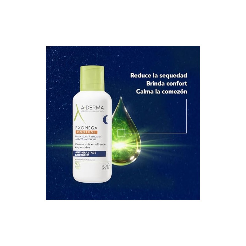 Derma Exomega Control Crema Hidratante Emoliente Noche Piel Atópica 400ml