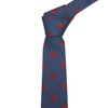 King & Priory Navy Blue Embroidered Welsh Dragon Tie