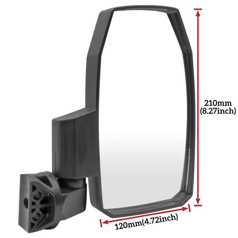 SAUTVS Adjustable Folding Side Rear View Mirrors for Teryx KRX
