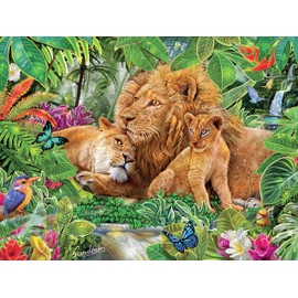 Ceaco - Harmony - Lion Family - 550 Piece Jigsaw Puzzle