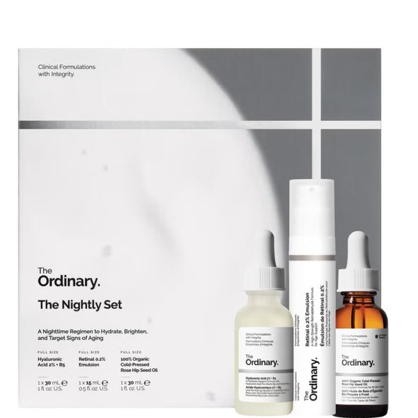 The Ordinary The Nightly Set | Rutina Nocturna Antiedad, Hidratante