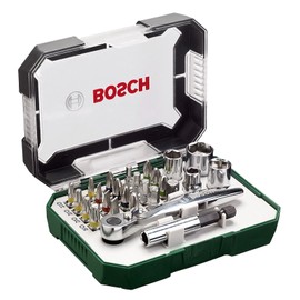BOSCH 2607017322 Ratchet Screwdriver Bit Set 26 Piece