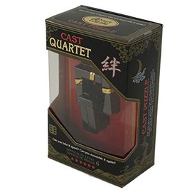 QUARTET Hanayama Cast Metal Brain Teaser Puzzle