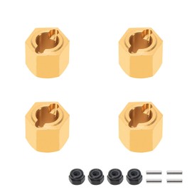 RCAWD Full Brass Wheel Hex Hub Adaptor H7*6.2mm Extended 2mm for 1/24 FMS FCX24 Upgrade Parts