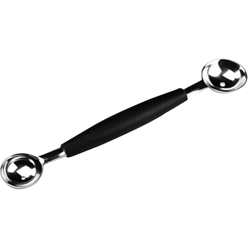 2 in 1 Stainless Steel Melon Ballers Melon Scoop,Double-Sided Fruit