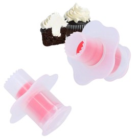 2Pcs Cupcake Corer, Cupcake Hole Cutter for Filling Cupcake Corer Tools Cupcake Plunger Cutter Plastic Cupcake Corer Plunger Cupcake Hole Punch for Cupcake