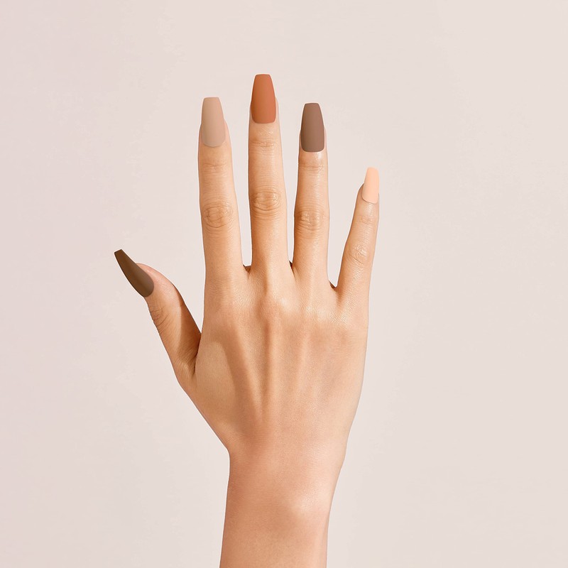 Gold Finger Gel Glam Design Nail (GD23)