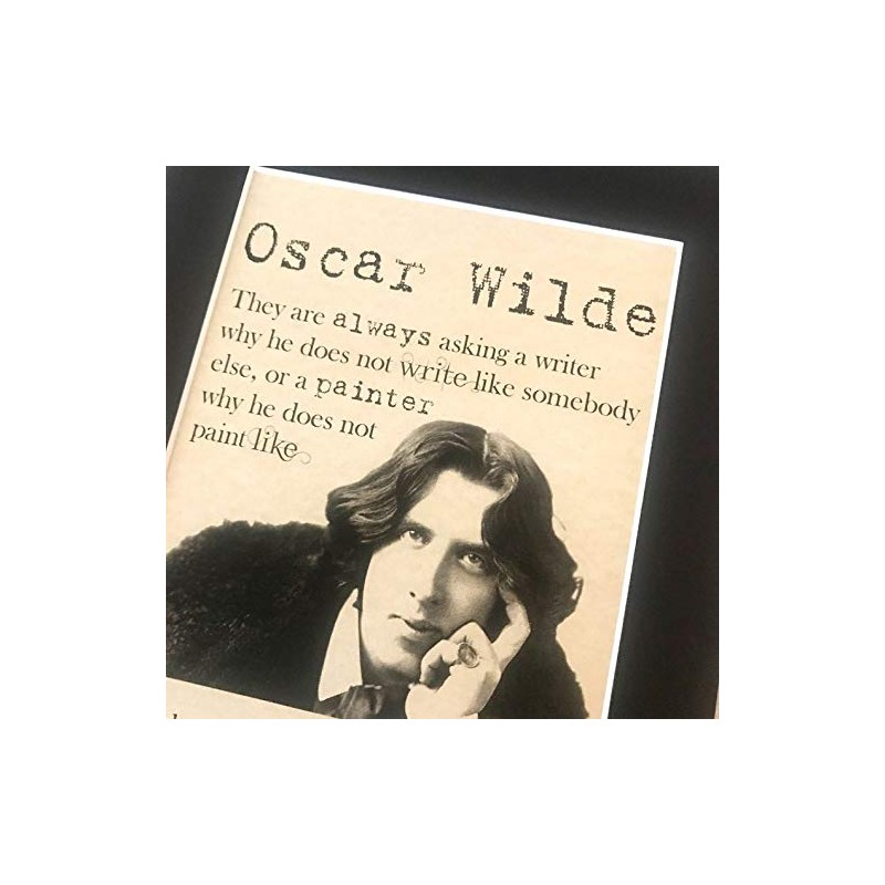 Oscar Wilde Print - Writer - A4 Mount Framed Parchment