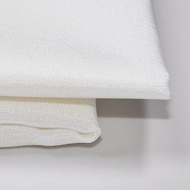 Yutone 59" Wide 4.0 OZ Fabric by 100% Polyester All-White Solid Col Fabric, for Party Derss by The Yard (36Inch & All-White)