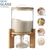 Flour and Cereal Container, 5L/8L, Rice Dispenser, Creative Glass Food