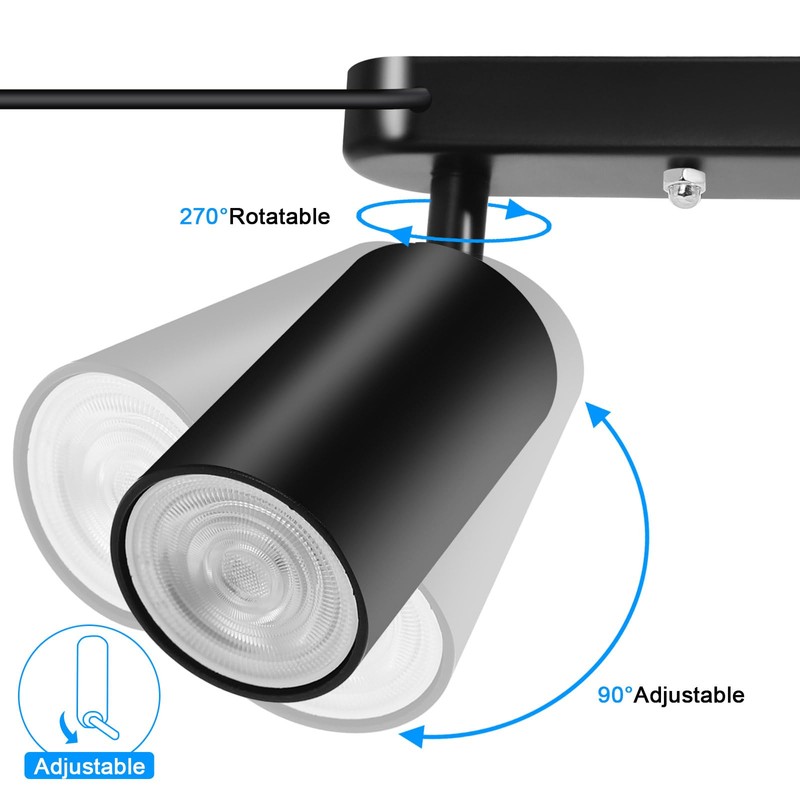 Plug in Track Lighting Track Light Fixtures with Power Cord