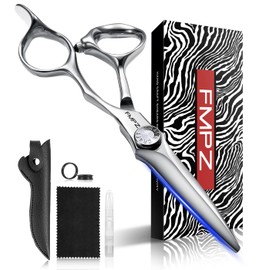 FMPZ 5.5" Hair Cutting Scissors Professional Barber Scissors, Hair Cutting Shears with 440C Steel - 60HRC Hardness Extremely Sharp with Ergonomic for Salon & Home Use (5.5'' Professional Hair Shears)