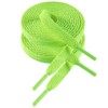 VSUDO VSUDO 100 cm Flat Neon Green Shoe Laces for