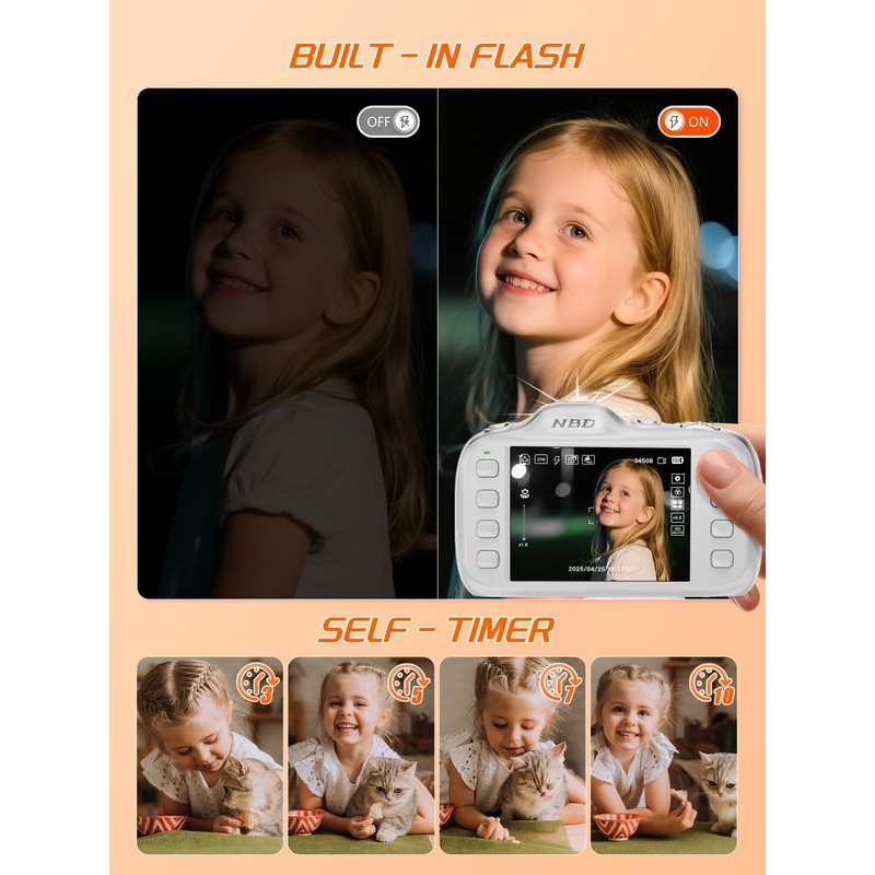 NBD 64MP Digital Camera with 4K Vlogging Capability, Plug &