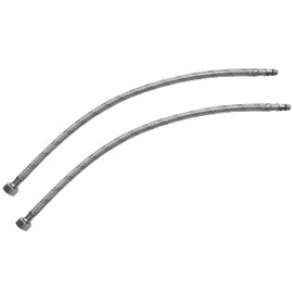 AERZETIX - C51095 - Set of 2 hose lines for mixer tap female 1/2 inch - male M10 - length 500 mm - flexible connection bathroom kitchen - flexible sanitary fitting - tap hose