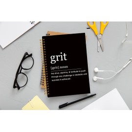 Ecezatik Inspirational Spiral Notebook,Inspirational Journal,Inspirational Journal for Women Men Writing,Grit Spiral Notebook 8.3×5.5 Inch