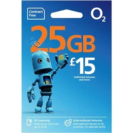 O2 Standard Pay and Go Combi Sim Card